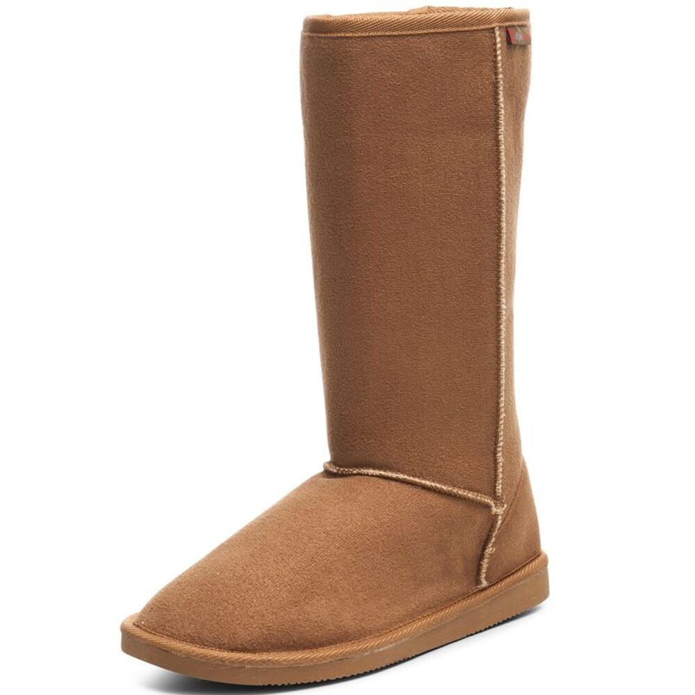 Alpine Swiss Womens Boots Mid Calf 11.5” Aussie Faux Fur Warm Shearling Shoes